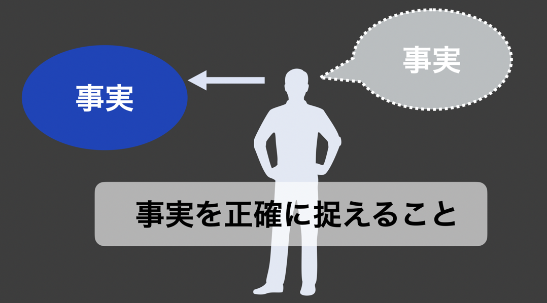 事実を正確に捉えること